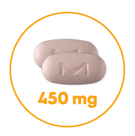 TEPMETKO tablets (450 mg)
