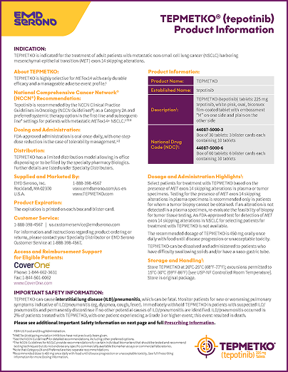 Product information for TEPMETKO
